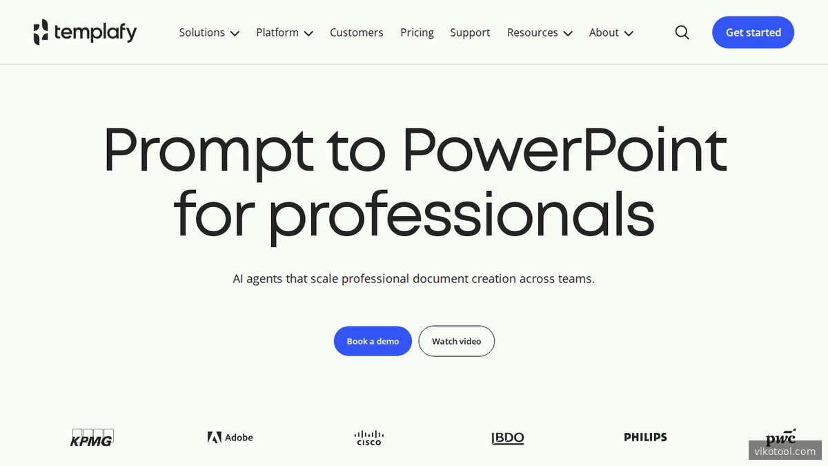 Templafy - Homepage der Template-Management-Plattform für unternehmenskonformes Dokumentenmanagement