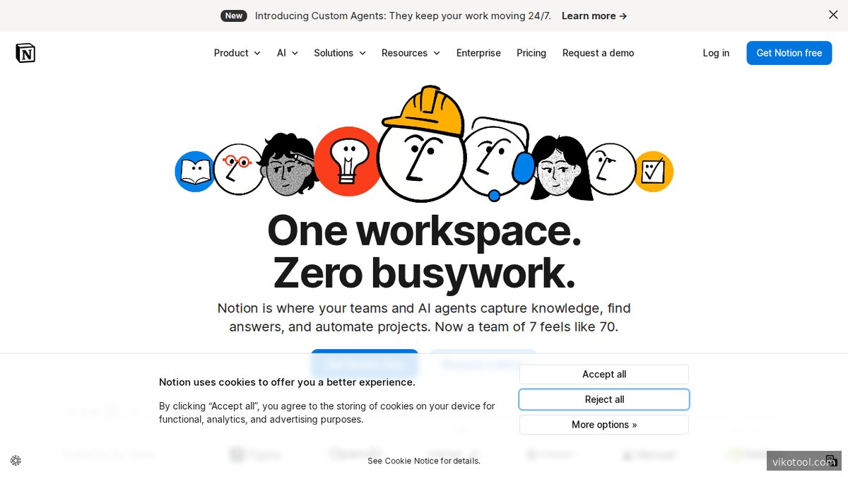 Notion als kollaborative Wissensplattform für Teams – Startseite mit Wiki- und Projektmanagement-Features