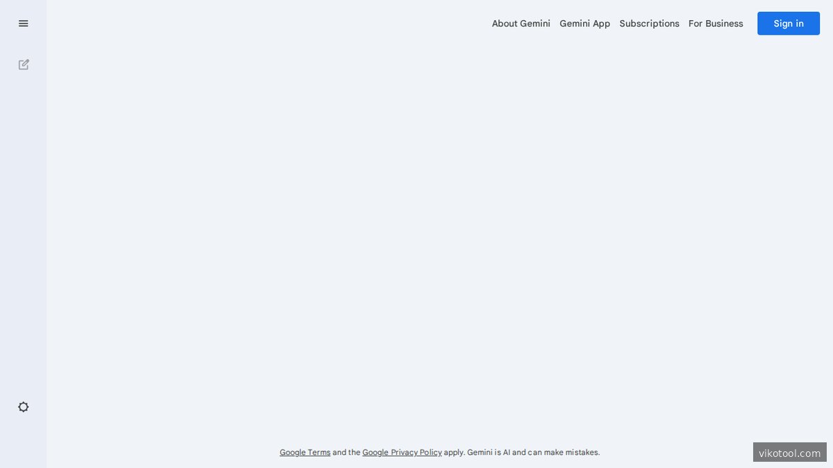 Gemini-Homepage auf gemini.google.com