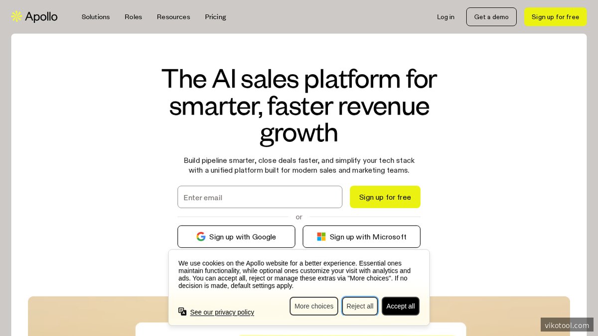 Apollo – B2B-Kontaktdatenbank für gezielten Cold Outreach