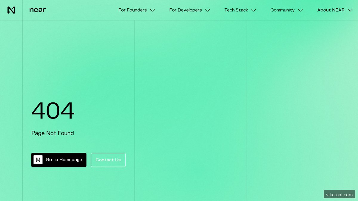 Screenshot of near.org features page