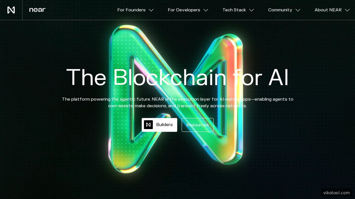 Screenshot of near.org homepage page